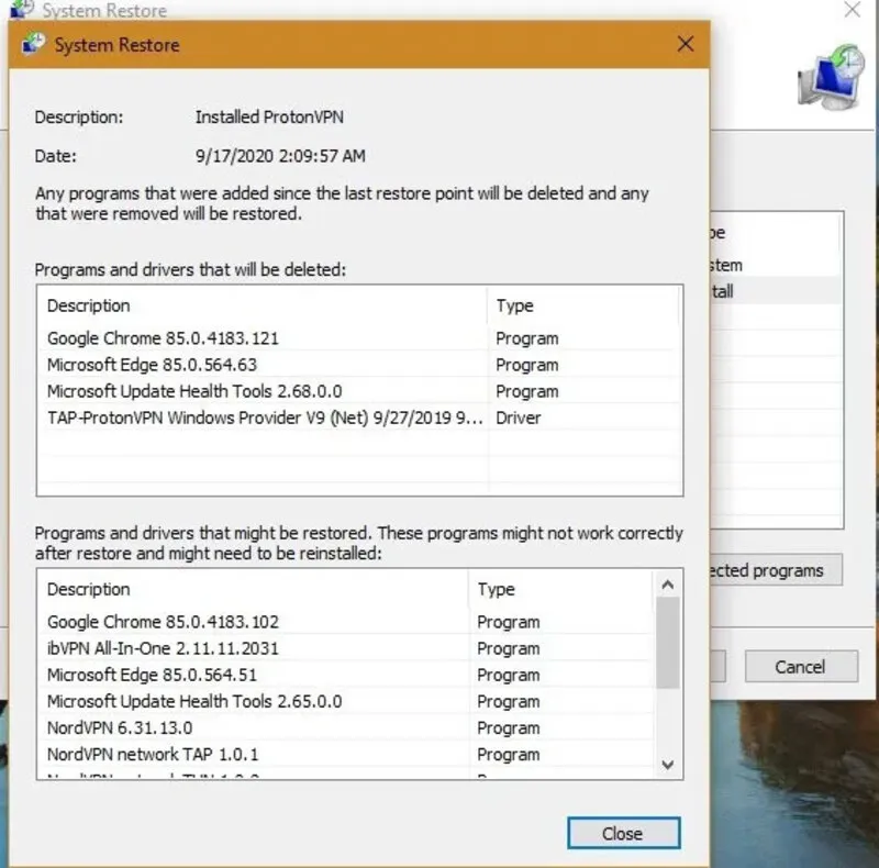 System Restore Windows 10 (23)