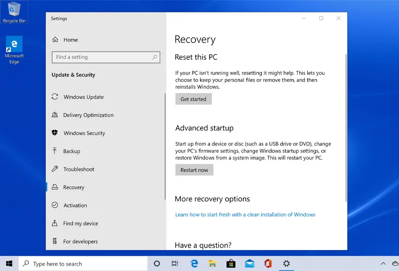 System Restore Windows 10 (5)
