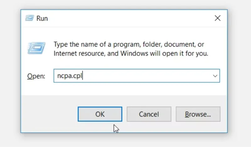 Cách để Mở Windows Network Connections Tool (7)
