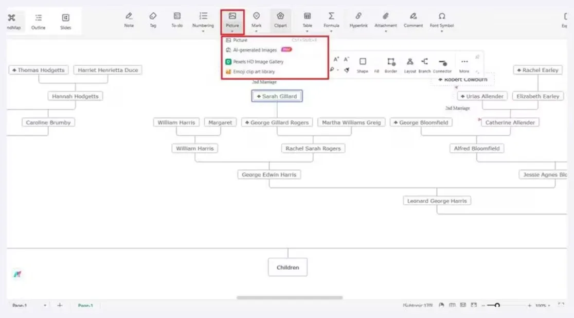 Cách Làm Cây Gia Phả Trong Word (2)