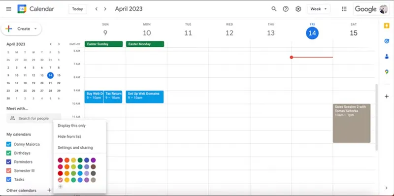 Cách Sắp Xếp Cho Học Kỳ Với Lịch Google (13)