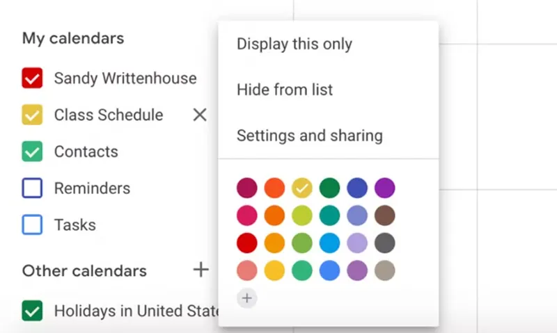 Cách Sắp Xếp Cho Học Kỳ Với Lịch Google (7)
