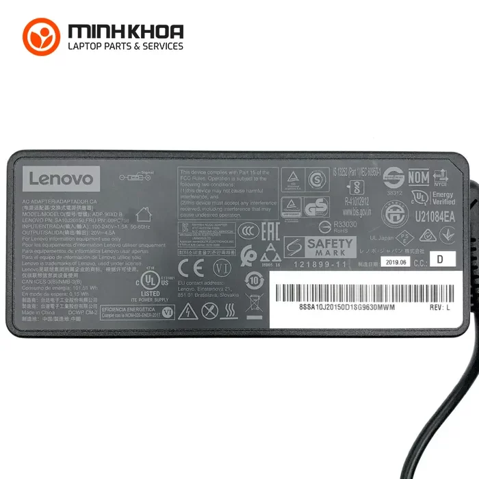 Sạc laptop Lenovo 90W 20V- 4.5A chân vuông USB (1) Sạc Laptop Lenovo 90w 20v 4.5a Chân Vuông Usb (1)
