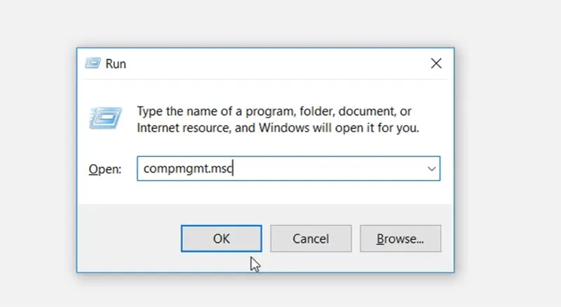 Mở Windows Computer Management Tool (1)