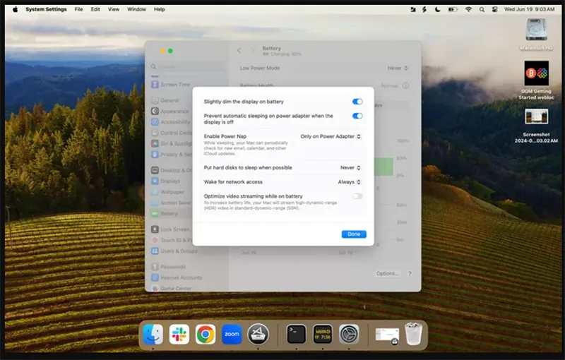 Cách để Macbook Không Tắt Màn Hình (6)