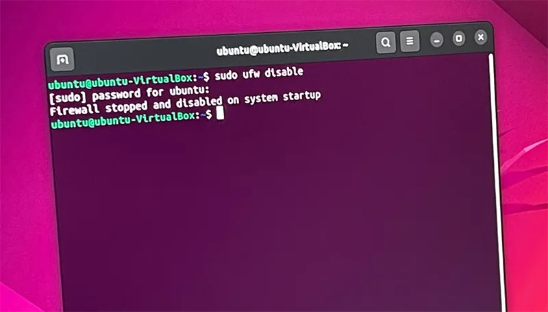 Cách Tắt Firewall Trong Ubuntu (8)