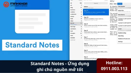 Standard Notes Ứng Dụng Ghi Chú Nguồn Mở Tốt