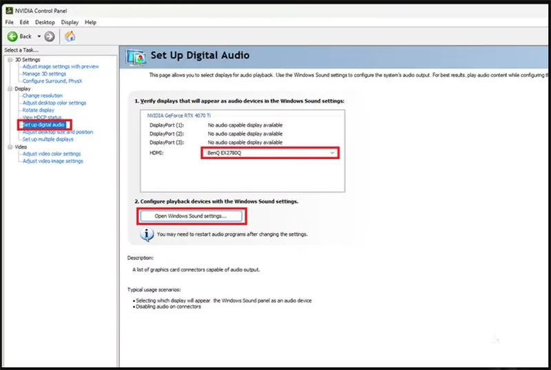 Thiết Lập Nvidia High Definition Audio (7)