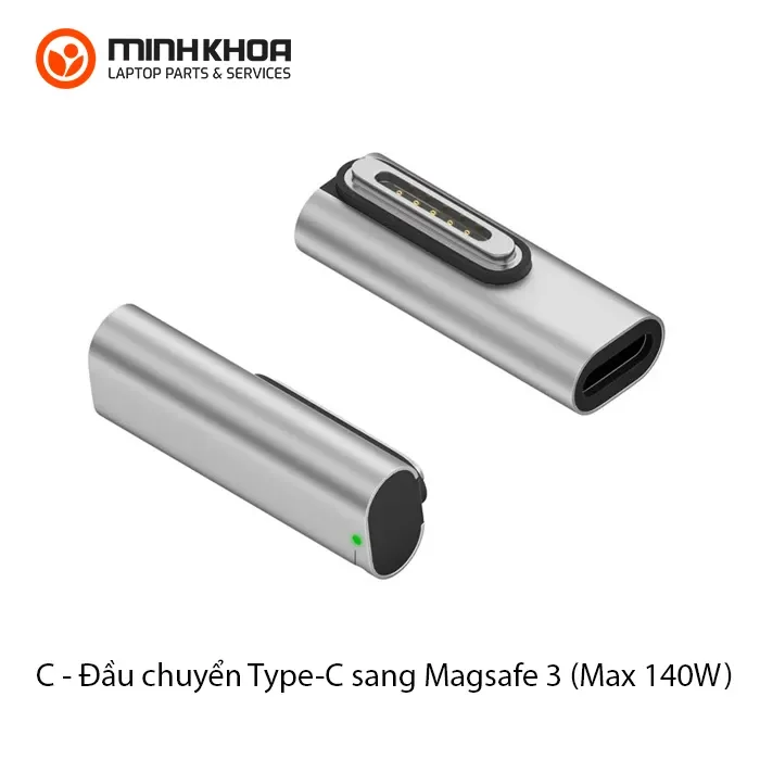 Đầu chuyển Type-C ra Magsafe 3 (C) Đầu Chuyển Type C Ra Magsafe 3 (c)