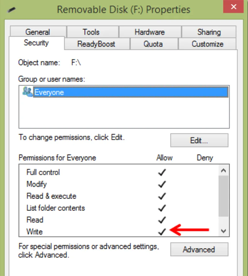 Khắc Phục Lỗi The Disk Is Write Protected (7)