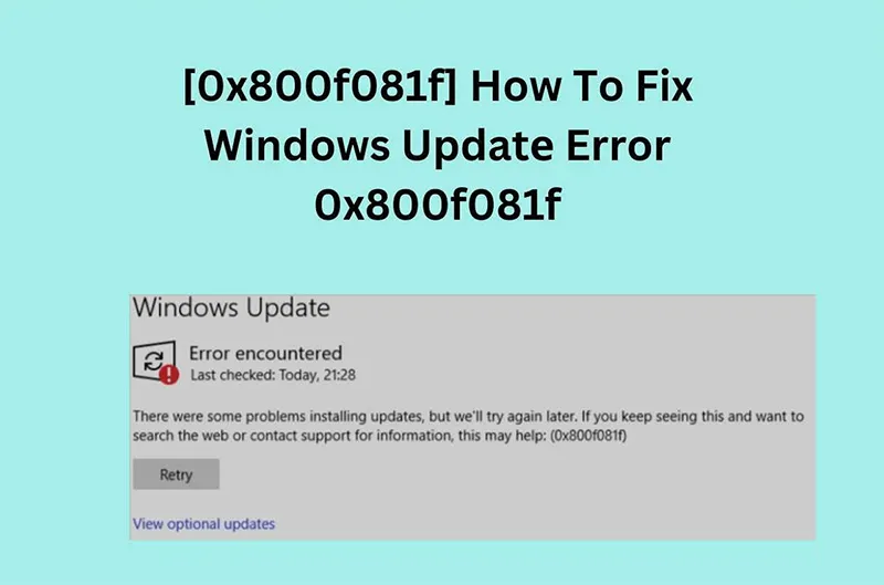 Lỗi 0x800f081f Trên Windows 111087 (1)