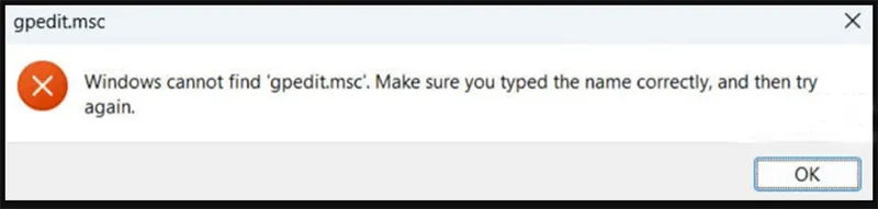Cách Khắc Phục Lỗi “windows Cannot Find Gpedit (10)
