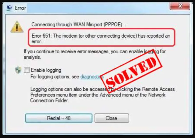 Cách Khắc Phục Lỗi Error 651 (3)