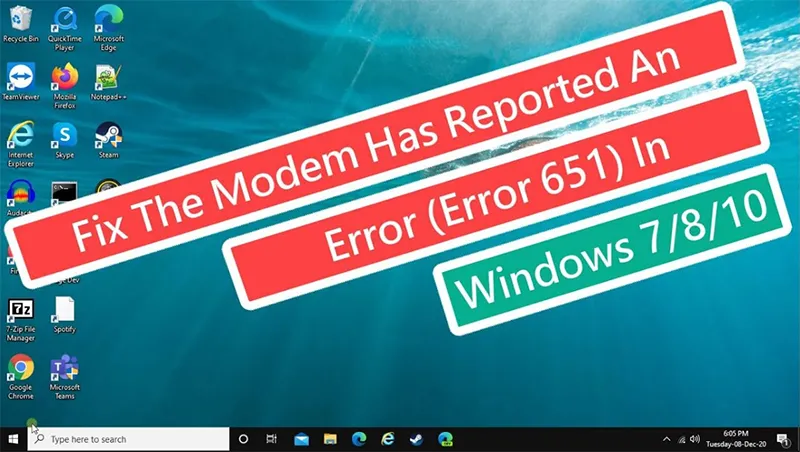 Cách Khắc Phục Lỗi Error 651 (7)
