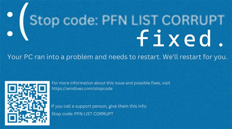 Lỗi Pfn List Corrupt Trong Win 10 (0x0000004e) (3)