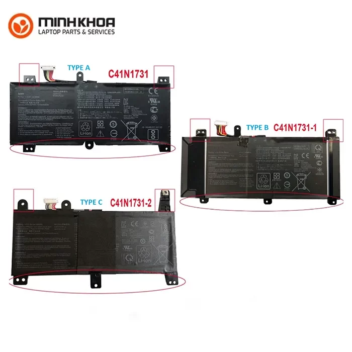 Pin ZIN laptop Asus ROG Strix GL504 C41N1731 Pin Zin Laptop Asus Rog Strix Gl504 C41n1731