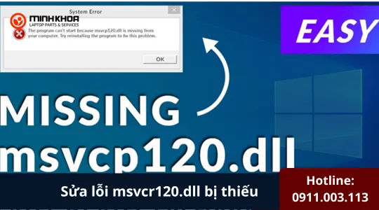 Sửa Lỗi Msvcr120.dll Bị Thiếu (1)