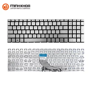 Bàn phím laptop HP 15DA bạc 15CS