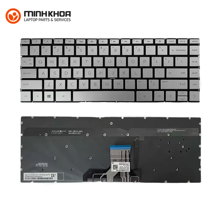 Bàn Phím Laptop Zin Led Hp Envy 13ad Bạc 13ac