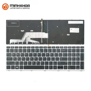 Bàn phím zin laptop HP Probook 450-G5 khung bạc