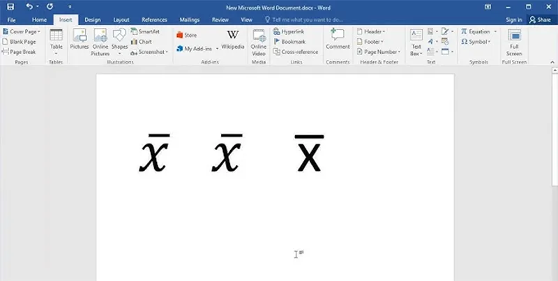 Cách Viết X Ngang Trong Word (1)