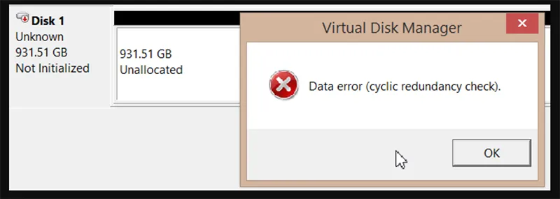 Lỗi Cyclic Redundancy Check Trên ổ Cứng (7)