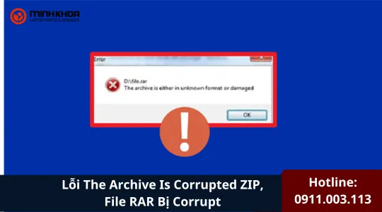 Lỗi The Archive Is Corrupted Zip, File Rar Bị Corrupt (12)