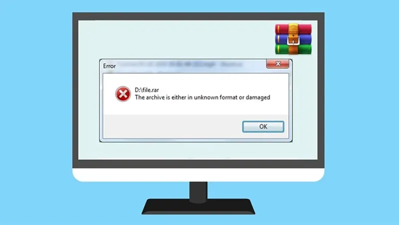 Lỗi The Archive Is Corrupted Zip, File Rar Bị Corrupt (8)
