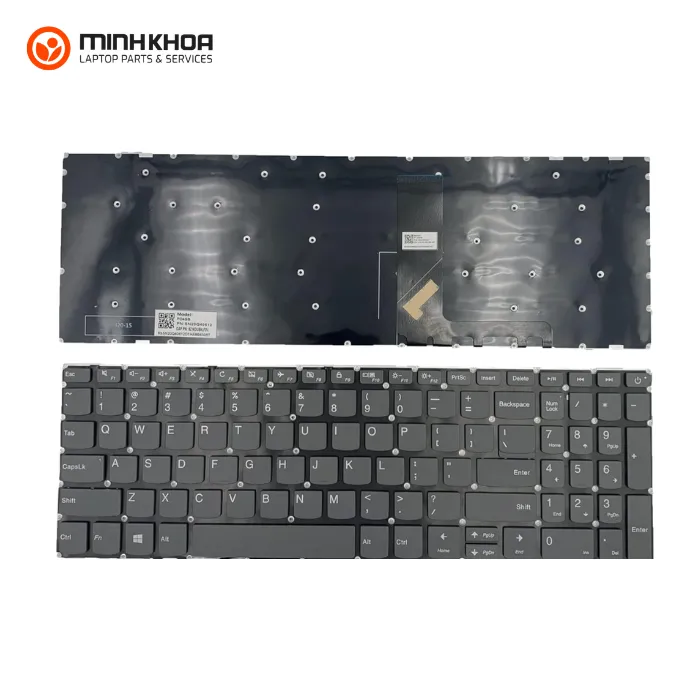Bàn Phím Zin Led Laptop Lenovo Ideapad 320 15 Xám Không Nguồn 3 15iil05 330 15