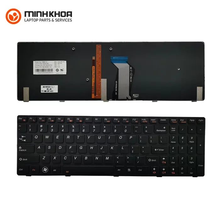 Bàn phím zin led laptop Lenovo Ideapad Y580 Bàn Phím Zin Led Laptop Lenovo Ideapad y580