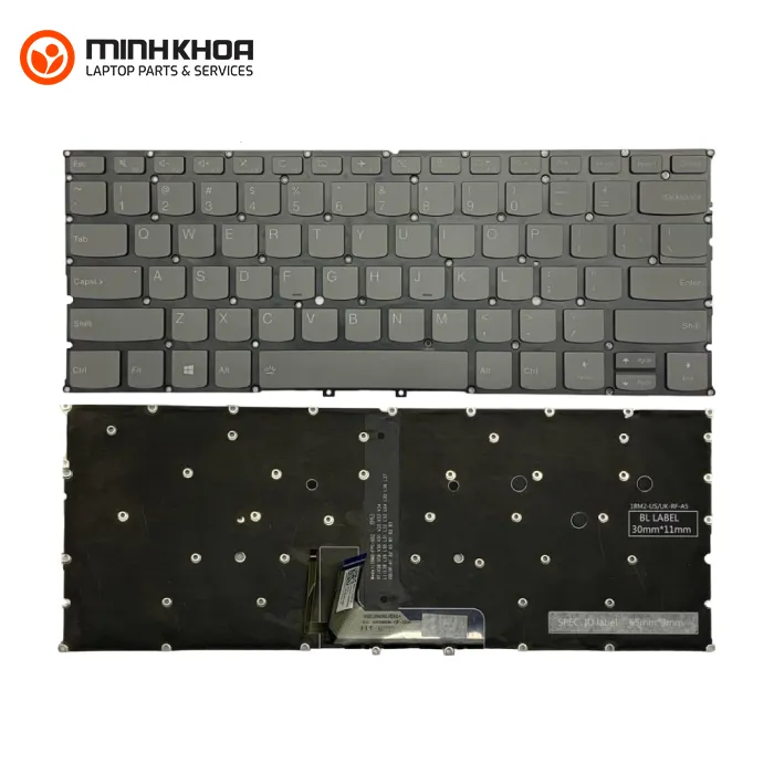 Bàn Phím Zin Led Laptop Lenovo Ideapad Yoga C940 14 Xám