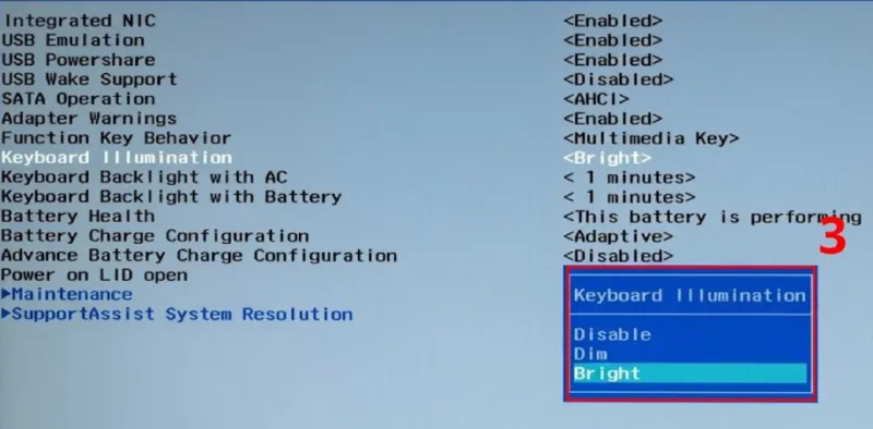 Bật đèn Bàn Phím Laptop Hp (14)
