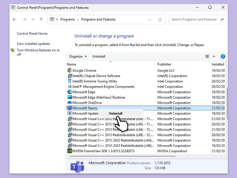 Khắc Phục Lỗi Microsoft Teams 0xcaa80000 (7)
