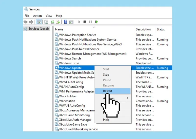 Khắc Phục Lỗi Windows Update 0x800706b5 (7)
