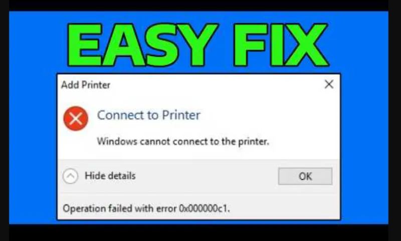 Lỗi Unable To Install Printer (error 0x00000c1) (18)