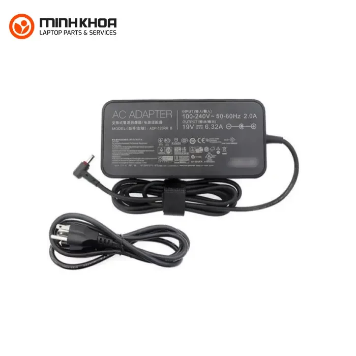 Sạc laptop Asus 120W 19V-6.32A đầu slim 5.5mmx 2.5mm zin Sạc Laptop Asus 120w 19v 6.32a đầu Slim 5.5mmx 2.5mm Zin